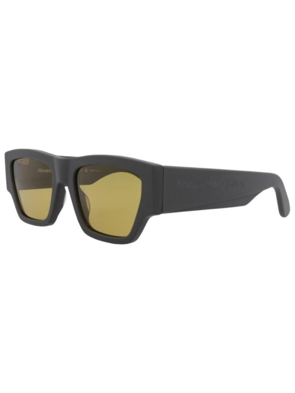 New Alexander McQueen Mens Square/Rectangle Grey Grey Yellow Fashion Designer Ey